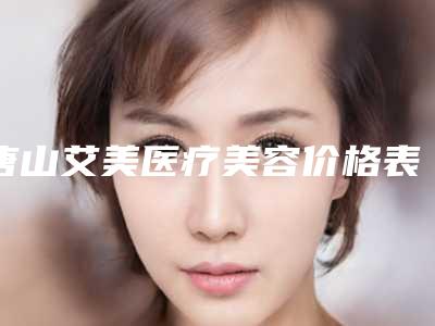 唐山艾美医疗美容价格表情况公示附眼睑下垂cfs手术案例